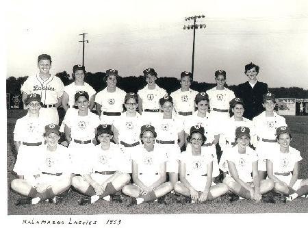The Kalamazoo Lassies team photo, circa 1953