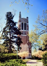Beaumont Tower was built in 1928 and is an important symbol of the university.