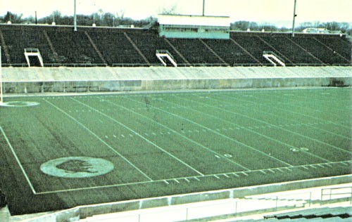 Fairfield Stadium was the home field of the Marshall football program in the 1970s. 