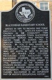 Blackshear Elementary School marker 