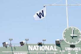 The flag that flies after every Cub home win.