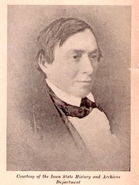 Col. James Allen. The first commander of the Battalion. Fell ill and died near Fort Leavenworth, KS. Courtesy of Iowa State Historical Society.