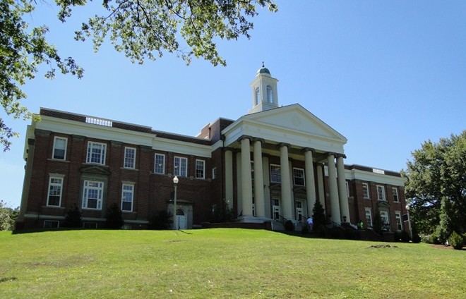 The historic Wiley Hall was built in 1929.