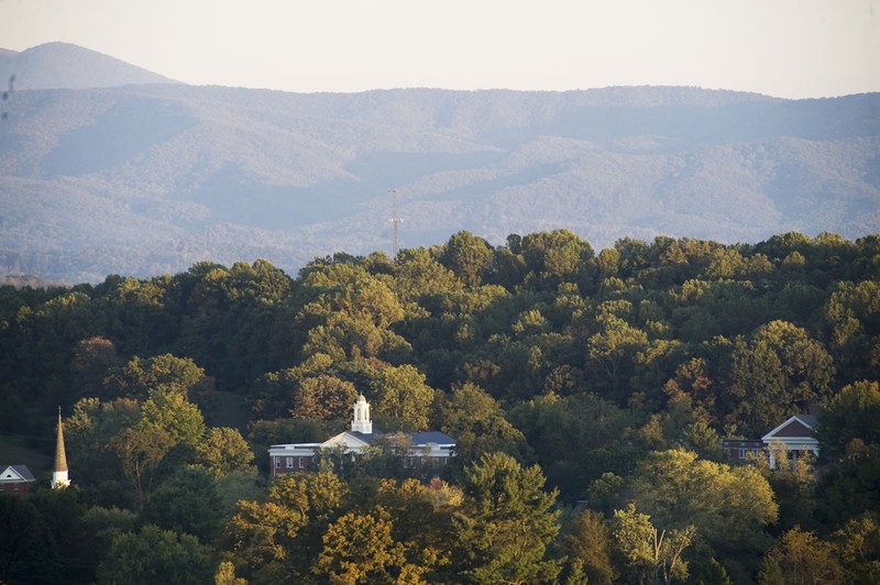 View of the historic Emory & Henry Campus and its surrounding scenery.