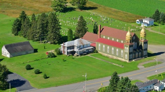 Aerial view of the museum