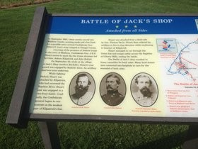 Close up of new roadside marker