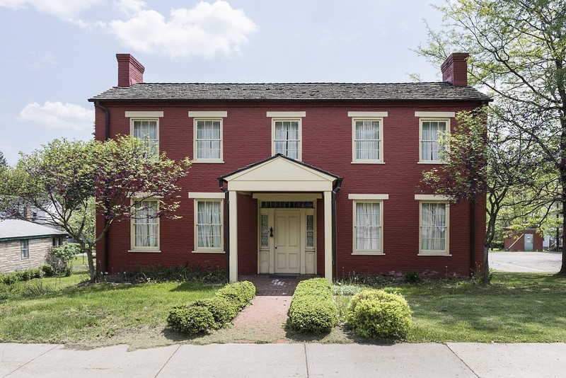 Delta Tau Delta Founder's House. There is a historical marker located here.