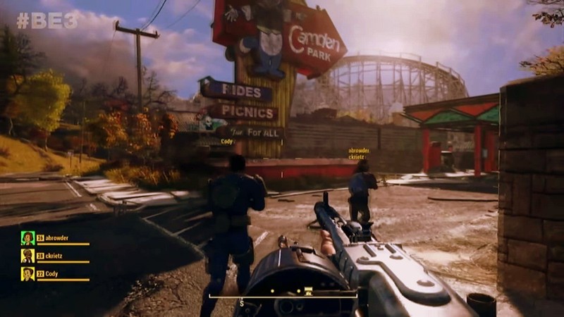 The entrance to Camden Park as it appears in Bethesda Softworks' game "Fallout 76," published in 2018.