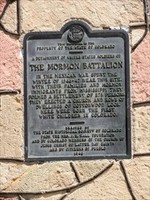 Plaque found on monument