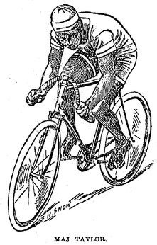 1897 sketch of Taylor as found in the Boston Daily Globe