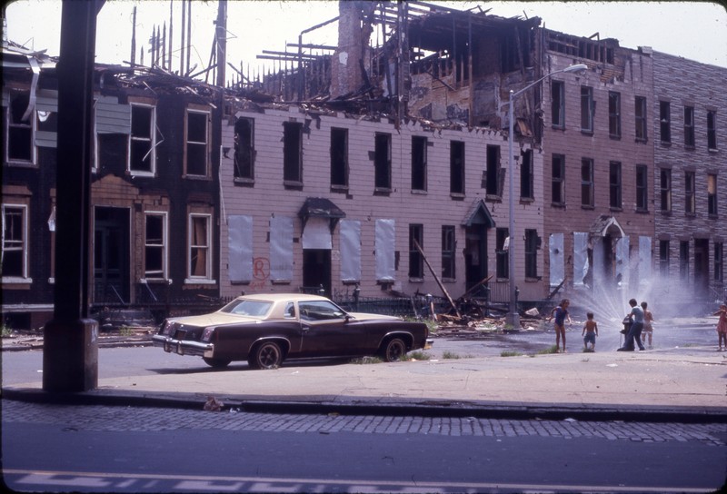 Bushwick in the aftermath of the Blackout. Brooklyn Historical Society.