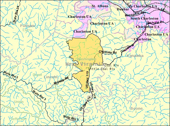 Map of Alum Creek