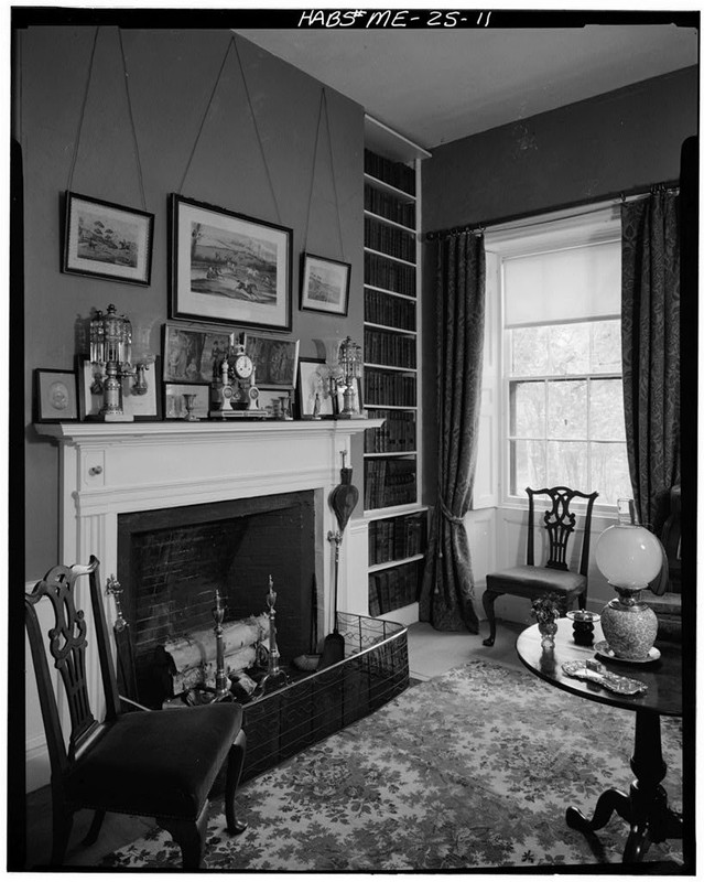 The library interior. Woodlawn Museum retains the complete records of all three generations of Blacks that owned the house. 