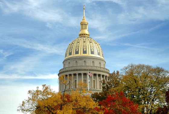 The dome of the capitol building.