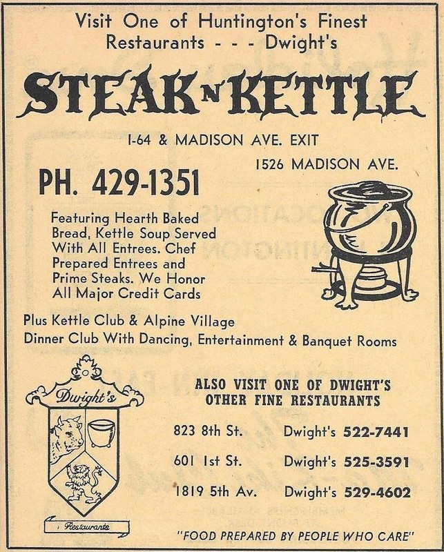 Ad for Steak n Kettle, circa 1973