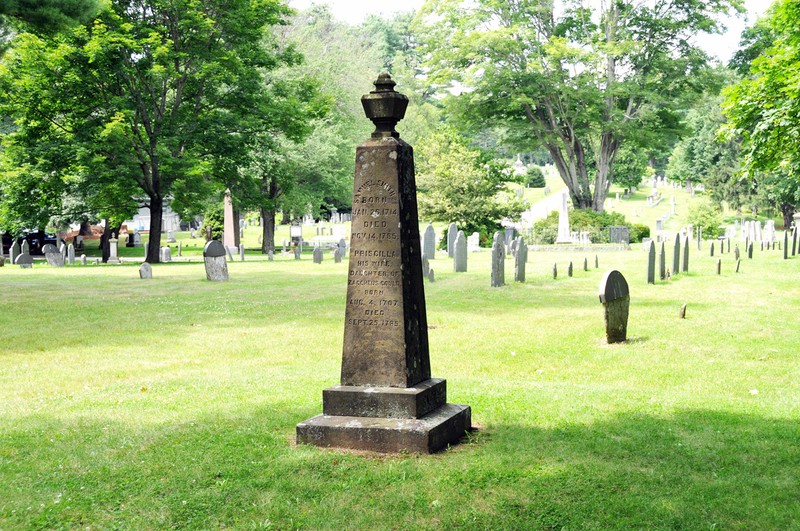 Landscape view of one side of marker
