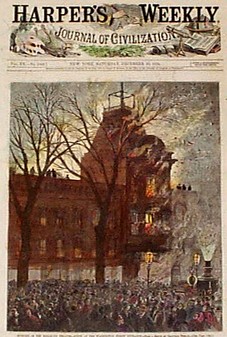 Harper's Weekly cover story of the fire
