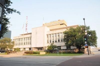 The location of The Dallas Morning News and AH Belo Corporation markers