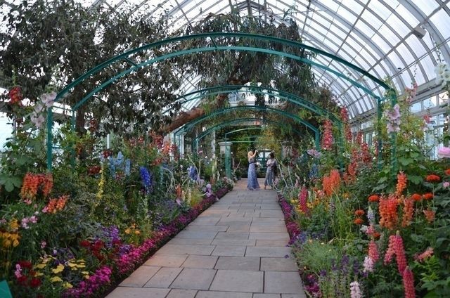 Interior view of the Haupt Conservatory building