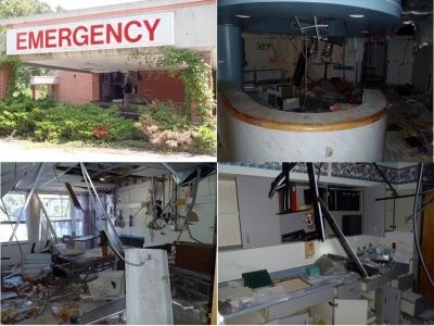 Man Appalachian Regional Hospital deteriorated after it was abandoned. 