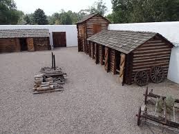 Fort Hall is a replica of the fort that served traders and travelers along the Western trails. 