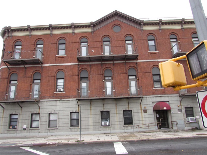 This is a front view of the apartment complex that stands on the site of the old St. James Hotel.
