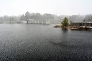Hydroelectric Dam on the Black River were a sawmill once stood