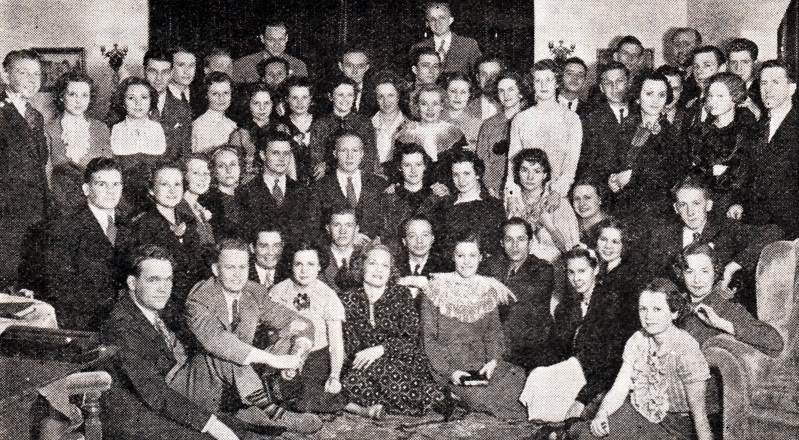 1936 photo of one of the ward's that attended the chapel. They were part of the local Book of Mormon Club