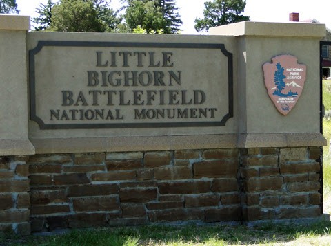 The Little Bighorn Battlefield National Monument is located near the town of Crow Agency in Montana. 