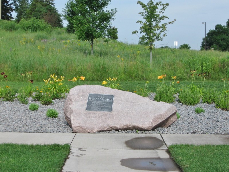 Another wide photo of the marker in it's position. The Kahl Farm would have encircled the marker in the past.