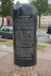 The back of the Colonel Charles Young Marker. Photo by Busta-Peck.