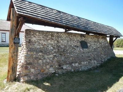 A surviving portion of the Mormon Wall