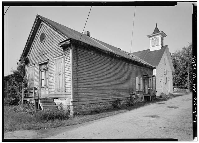 Looking southwest at Malden Baptist Church, 1980