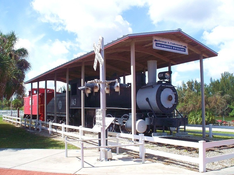 One of the locomotives on display at the museum