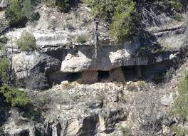 Closer view of a cliffside dwelling