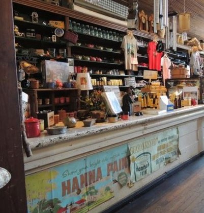 Inside the general store 