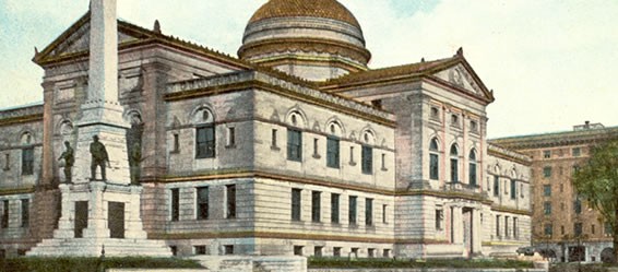 The museum was originally located within the St. Joseph County Courthouse