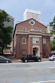 The marker is on the side of this building