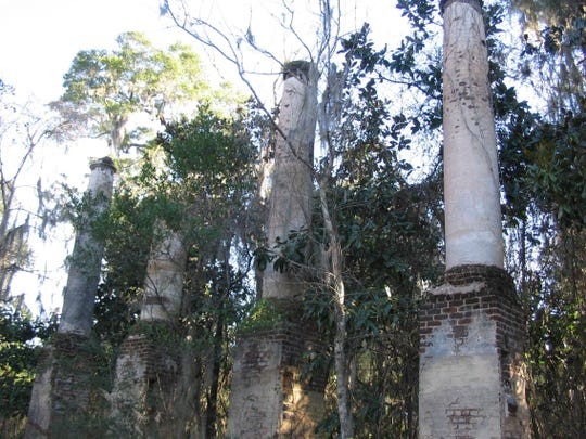 The remains of the Verdura Plantation House of Benjamin Chaires