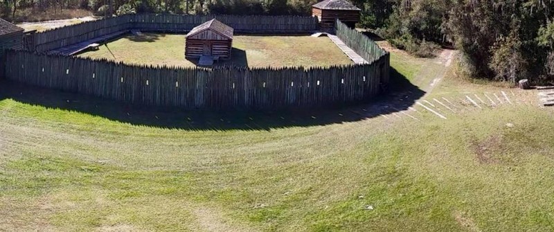 Aerial view of the fort