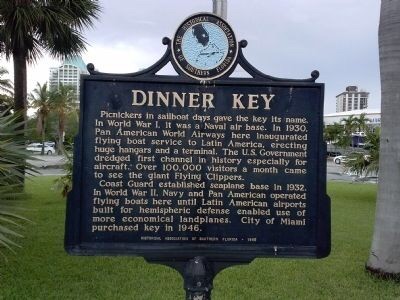 Dinner Key historical marker