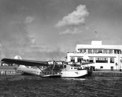 Pan Am plane at Dinner Key