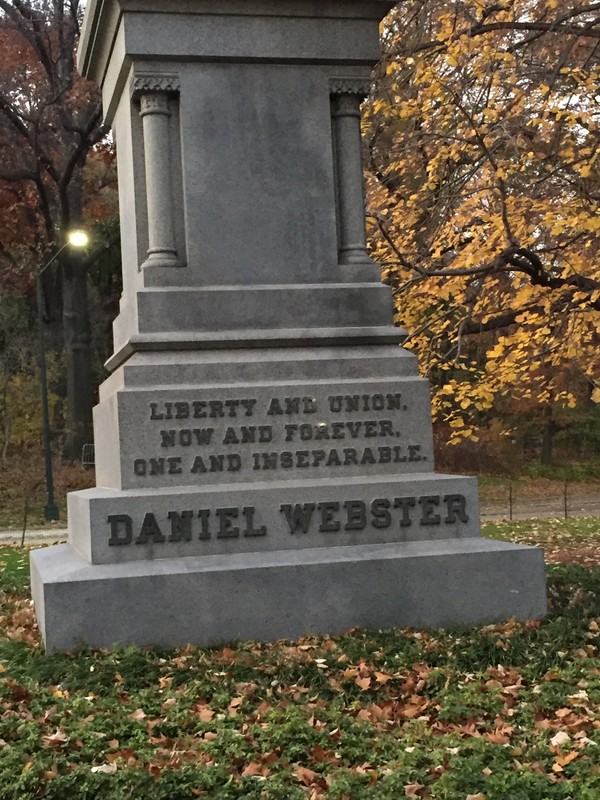 Text on front of monuement