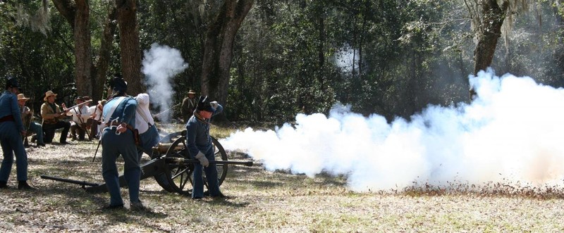 Reenactment of the siege.