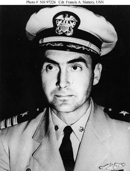 Commander Francis A. Slattery, USN. The officer in command of U.S.S. Scorpion when she was lost in 1968.