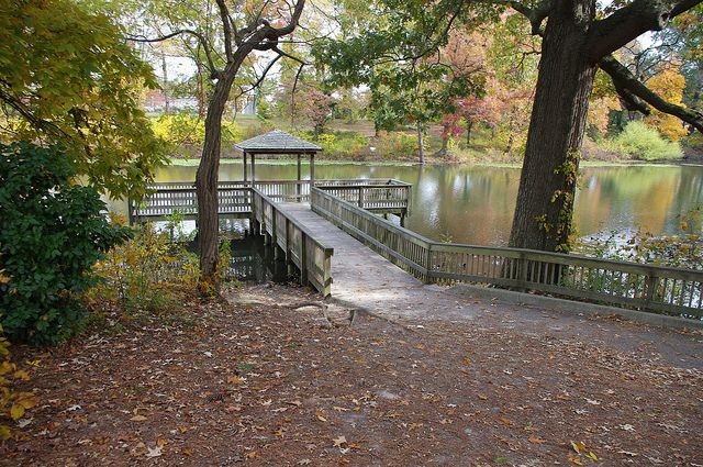 Part of Huntington Park, Newport News, VA--where the memorial is located.