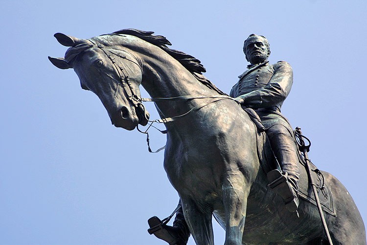 downward view of the monument