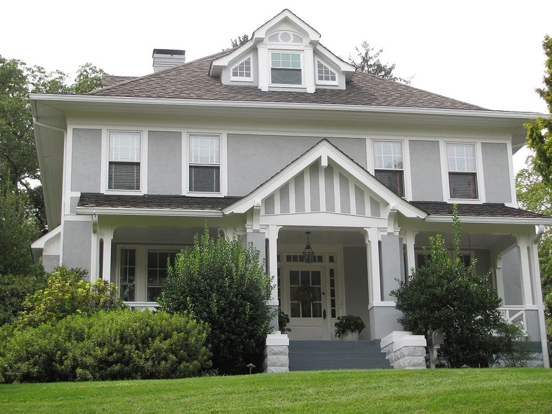 Front (east) elevation of the John Saegmuller House, August 31, 2012