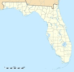 Map with pinned location of Miami-Dade County