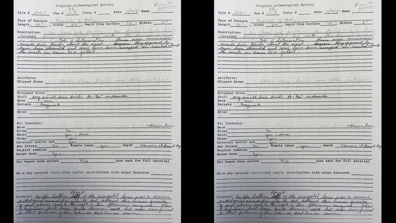 Marshall University has detailed journal entries and reports stored in Old Main. The archaeological field team has preserved the original reports from the excavations during the 1970s and 1980s.